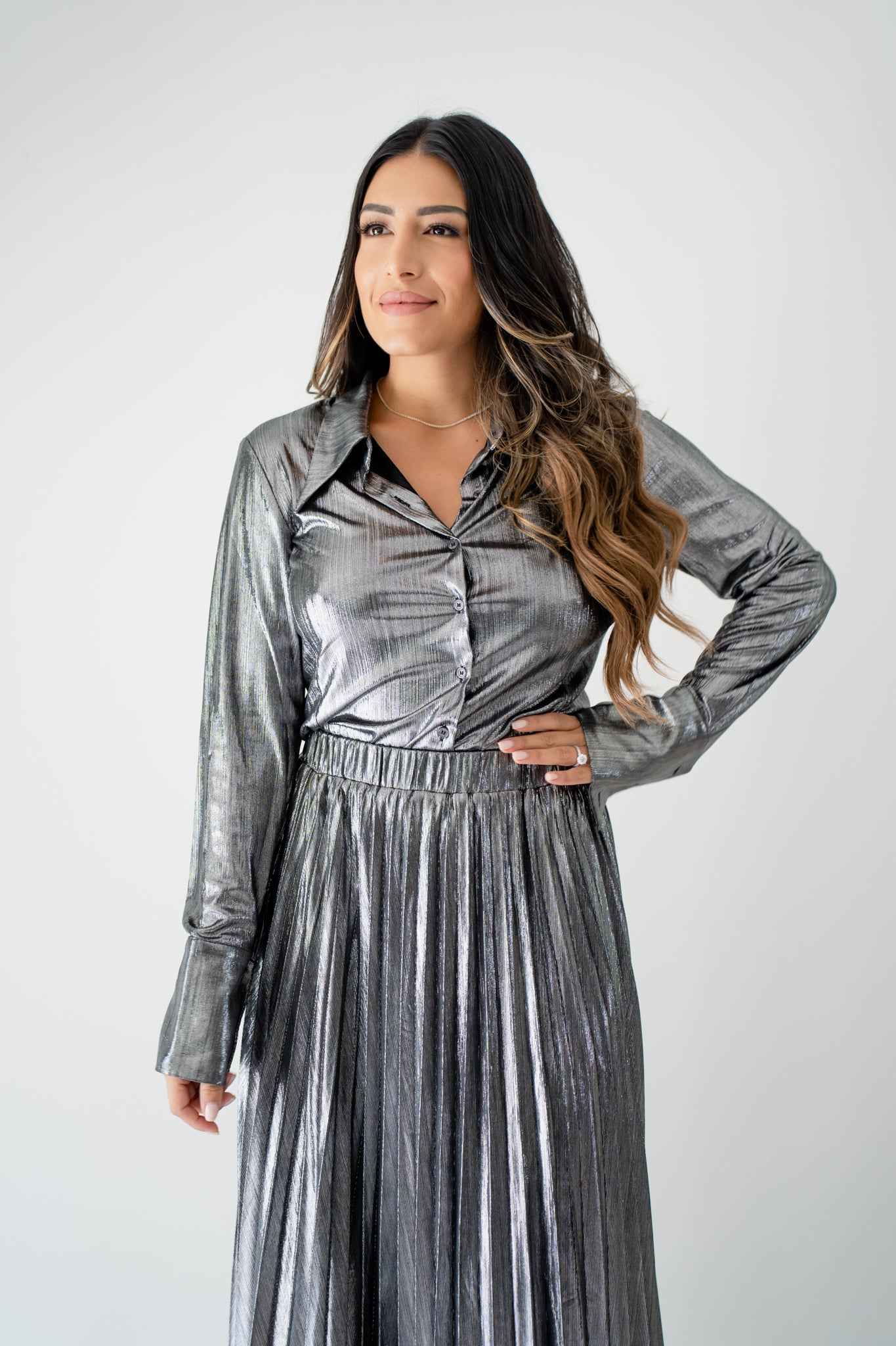 Silver Star Skirt Set